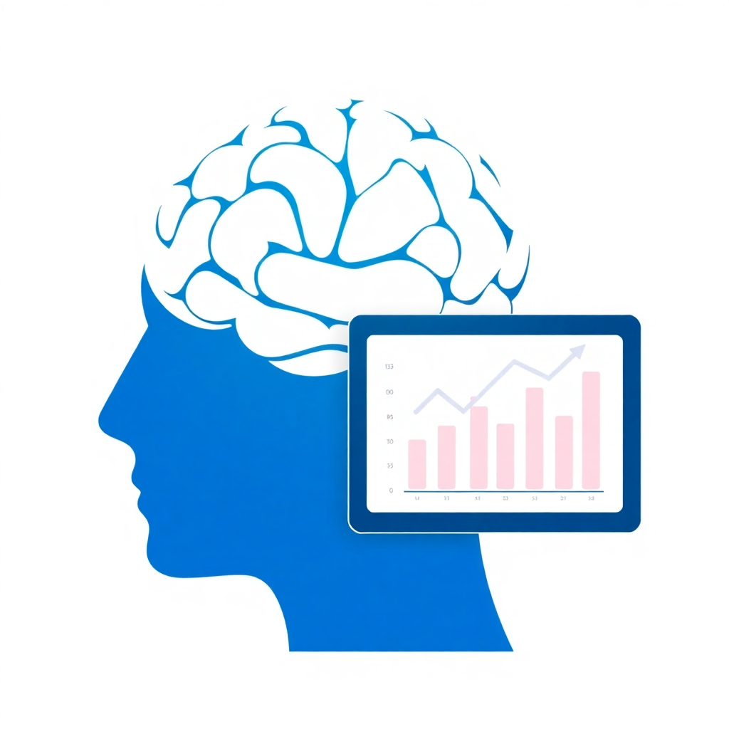 Brain with chart